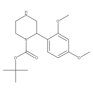 Tert-butyl 2-(2,4-dimethoxyphenyl)piperazine-1-carboxylate Structure