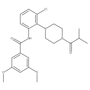 N-{3-chloro-2-[4-(2-methylpropanoyl)piperazin-1-yl]phenyl}-3,5-dimethoxybenzamide Structure