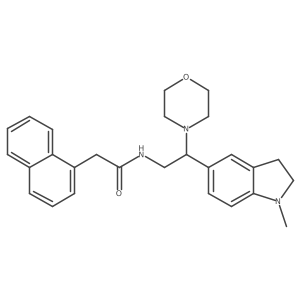 N-(2-(1-methylindolin-5-yl)-2-morpholinoethyl)-2-(naphthalen-1-yl)acetamide Structure
