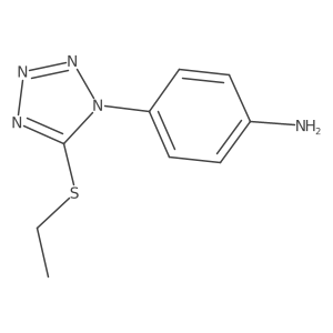 4-(5-Ethylsulfanyl-tetrazol-1-yl)-phenylamine结构式