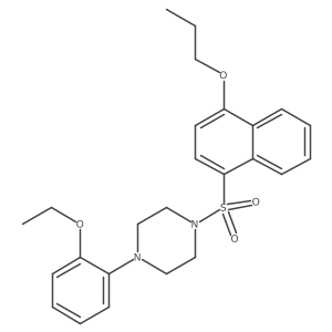 4-(2-Ethoxyphenyl)-1-[(4-propoxynaphthyl)sulfonyl]piperazine Structure