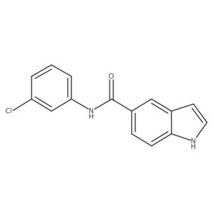 1h-Indole-5-carboxamide,n-(3-chlorophenyl)-结构式