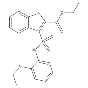 Ethyl 3-[(2-ethoxyphenyl)sulfamoyl]-1-benzothiophene-2-carboxylate Structure
