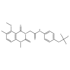 2-{5-methoxy-1,6-dimethyl-2,4-dioxo-1H,2H,3H,4H-pyrido[2,3-d]pyrimidin-3-yl}-N-[4-(trifluoromethoxy)phenyl]acetamide Structure