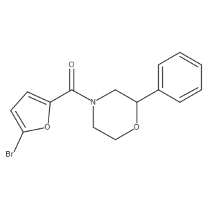(5-Bromofuran-2-yl)(2-phenylmorpholino)methanone Structure