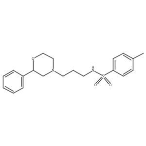 4-methyl-N-(3-(2-phenylmorpholino)propyl)benzenesulfonamide结构式