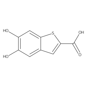 5,6-Dihydroxy-1-benzothiophene-2-carboxylic acid结构式