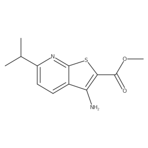 Methyl 3-amino-6-(propan-2-yl)thieno[2,3-b]pyridine-2-carboxylate结构式