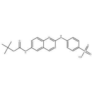1,1-Dimethylethyl N-[2-[[4-(aminosulfonyl)phenyl]amino]-6-quinazolinyl]carbamate Structure