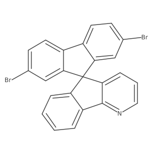 2,7-Dibromospiro[fluorene-9,5'-indeno[1,2-b]pyridine]结构式
