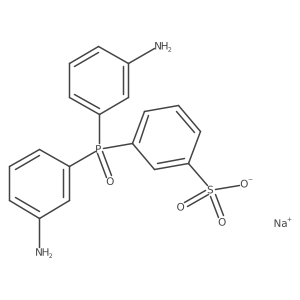 Sodium 3-(bis(3-aminophenyl)phosphoryl)benzenesulfonate结构式