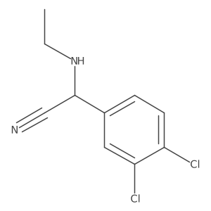 2-(3,4-Dichlorophenyl)-2-(ethylamino)acetonitrile Structure