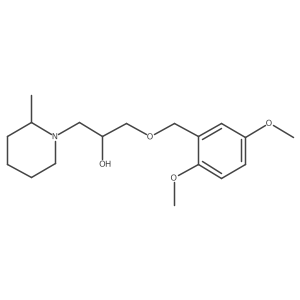 1-Piperidineethanol, alpha-[[(2,5-dimethoxyphenyl)methoxy]methyl]-2-methyl- Structure