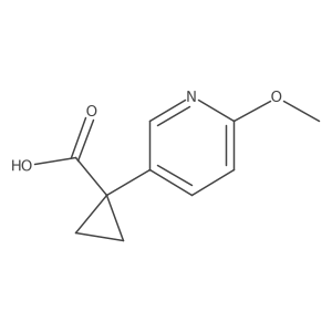 1-(6-Methoxypyridin-3-YL)cyclopropanecarboxylic acid Structure