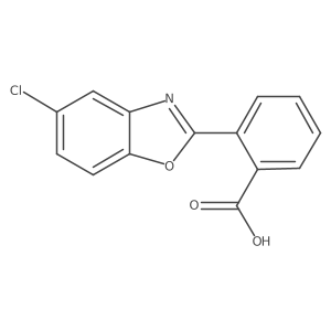 2-(5-Chloro-1,3-benzoxazol-2-yl)benzoic acid结构式