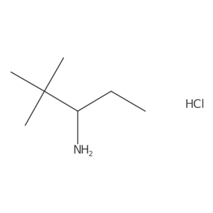 2,2-Dimethylpentan-3-amine hydrochloride结构式