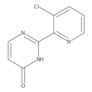 2-(3-Chloro-pyridin-2-YL)-pyrimidin-4-OL结构式