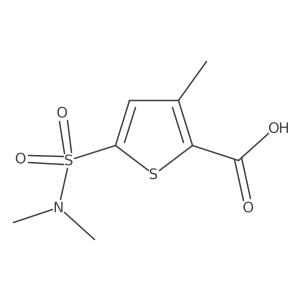 5-(Dimethylsulfamoyl)-3-methylthiophene-2-carboxylic acid结构式