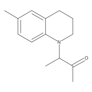 3-(6-Methyl-1,2,3,4-tetrahydroquinolin-1-yl)butan-2-one结构式