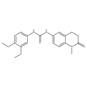 1-(3,4-Dimethoxyphenyl)-3-(1-methyl-2-oxo-1,2,3,4-tetrahydroquinolin-6-yl)urea Structure