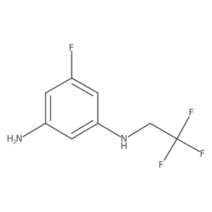 5-fluoro-N1-(2,2,2-trifluoroethyl)benzene-1,3-diamine Structure