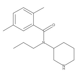 2,5-Dimethyl-N-3-piperidinyl-N-propylbenzamide结构式