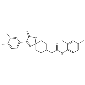 N-(2,4-dimethylphenyl)-2-(2-(3,4-dimethylphenyl)-3-oxo-1,4,8-triazaspiro[4.5]dec-1-en-8-yl)acetamide Structure