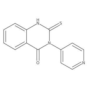 2,3-Dihydro-3-(4-pyridinyl)-2-thioxo-4(1H)-quinazolinone Structure