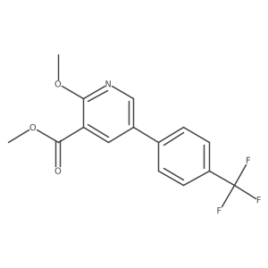 Methyl 2-methoxy-5-(4-(trifluoromethyl)phenyl)nicotinate结构式