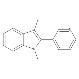 1,3-Dimethyl-2-(pyridin-3-yl)indole Structure