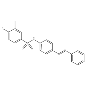 Benzenesulfonamide, 4-fluoro-3-methyl-N-[4-(2-phenyldiazenyl)phenyl]- Structure