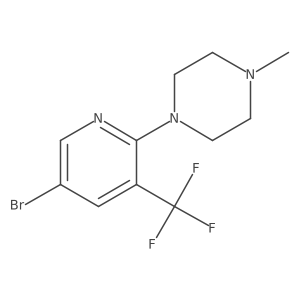 1-[5-Bromo-3-(trifluoromethyl)pyridin-2-yl]-4-methylpiperazine结构式