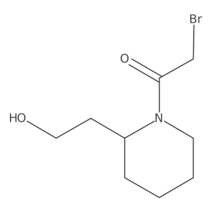 2-[1-(Bromoacetyl)piperidin-2-yl]ethanol Structure