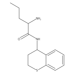 2-Amino-N-(3,4-dihydro-2H-1-benzothiopyran-4-YL)pentanamide Structure