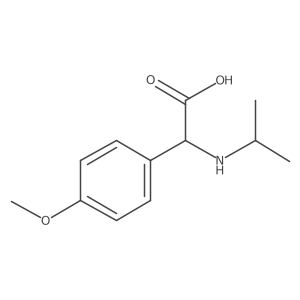 2-(4-Methoxyphenyl)-2-[(propan-2-yl)amino]acetic acid结构式