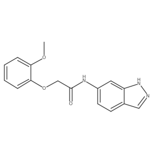 N-(1H-indazol-6-yl)-2-(2-methoxyphenoxy)acetamide Structure
