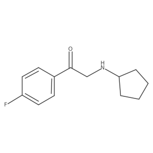 2-(Cyclopentylamino)-1-(4-fluorophenyl)ethanone结构式