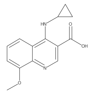 4-(Cyclopropylamino)-8-methoxy-3-quinolinecarboxylic acid Structure
