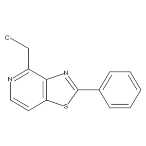 Thiazolo[4,5-c]pyridine,4-(chloromethyl)-2-phenyl- Structure