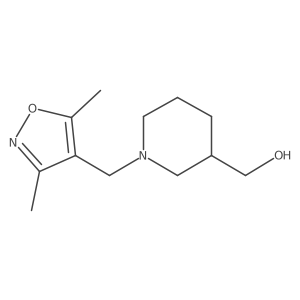 (1-((3,5-Dimethylisoxazol-4-yl)methyl)piperidin-3-yl)methanol Structure