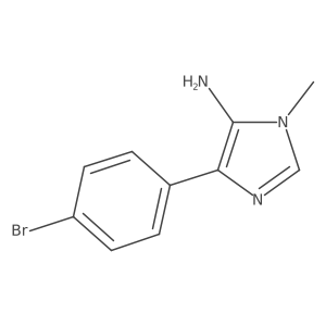 4-(4-bromophenyl)-1-methyl-1H-imidazol-5-amine结构式