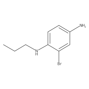 2-bromo-1-N-propylbenzene-1,4-diamine Structure