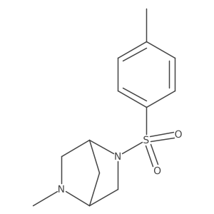(1R,4R)-2-Methyl-5-tosyl-2,5-diazabicyclo[2.2.1]heptane结构式
