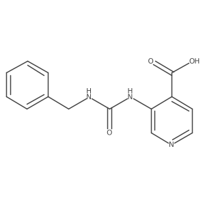 3-[[[(Phenylmethyl)amino]carbonyl]amino]-4-pyridinecarboxylic acid结构式