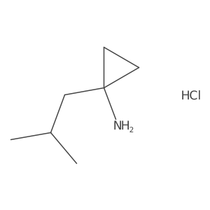 (1-Isobutylcyclopropyl)amine hydrochloride Structure