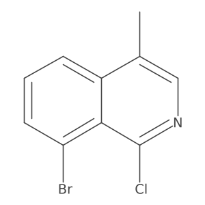 8-Bromo-1-chloro-4-methylisoquinoline结构式
