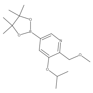 3-Isopropoxy-2-methoxymethyl-5-(4,4,5,5-tetramethyl-[1,3,2]dioxaborolan-2-yl)-pyridine结构式