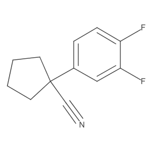 1-(3,4-Difluorophenyl)cyclopentanecarbonitrile结构式