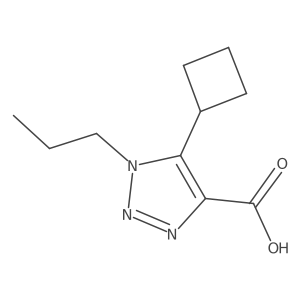 5-Cyclobutyl-1-propyl-1H-1,2,3-triazole-4-carboxylic acid Structure