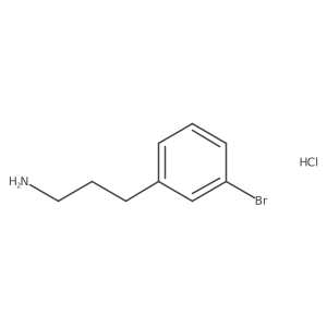 3-(3-Bromophenyl)propan-1-amine hydrochloride结构式